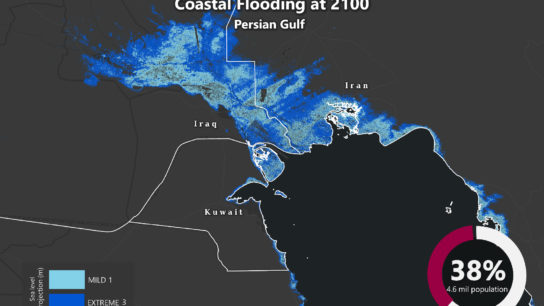 Sea Level Rise Projection Map – The Persian Gulf