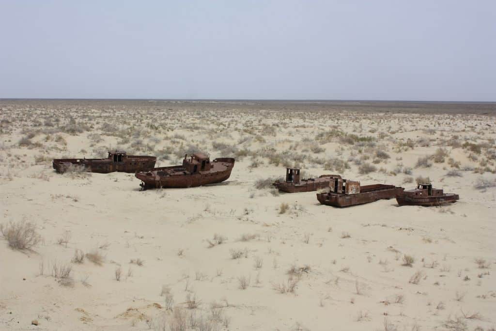 Aral Sea in 2018