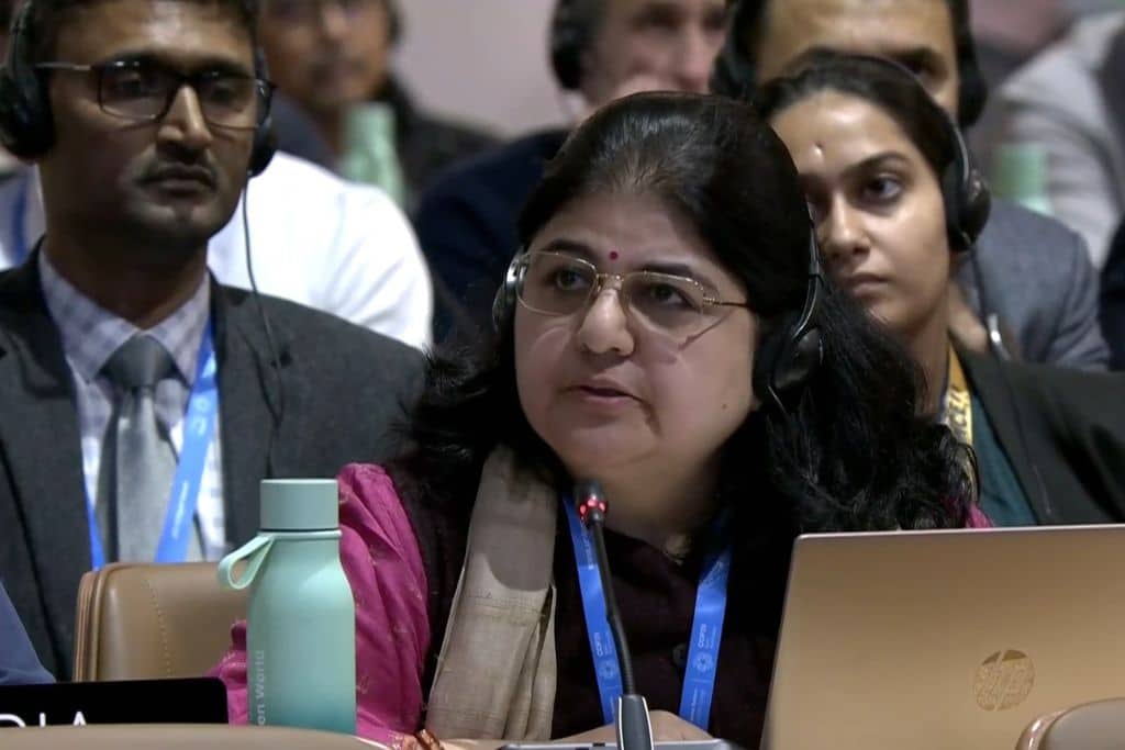 Indian delegate Chandni Raina expressed disapproval of the climate aid deal struck at the COP29 Climate Conference in Baku, Azerbaijan on November 24, 2024.