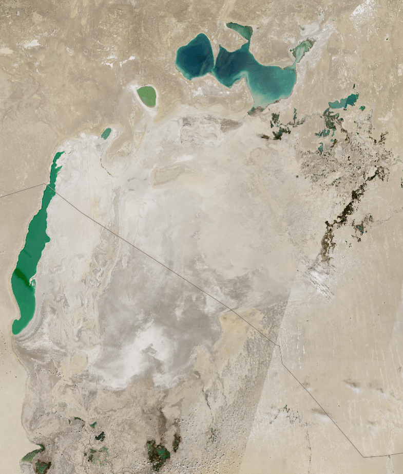 Aral Sea in May 2024